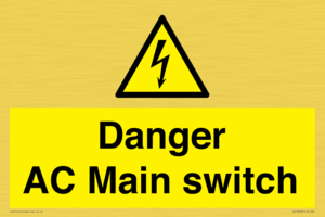 Danger AC Main switch 